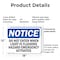 Signmission Do Not Enter When Light Is Flashing Hazmat OSHA Notice Sign, Plastic, 18in W x 12in L, 2PK OS-2PACK-NS-P-1218-L-11248 - alternate 2